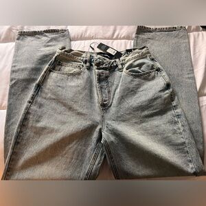Fashion Nova Crossover Straight Leg Light Blue Wash Jeans